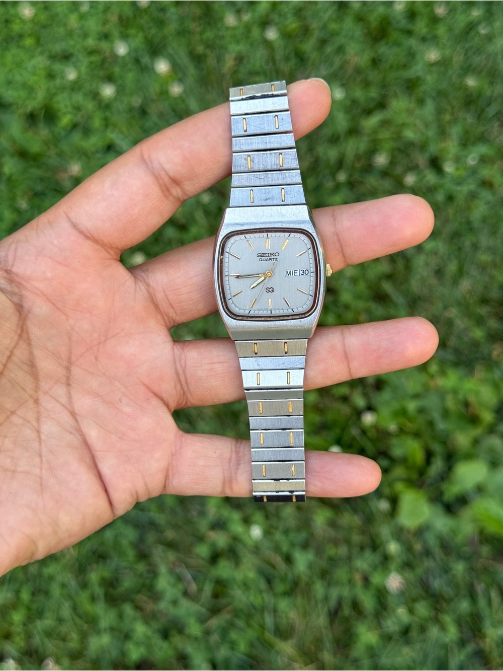 Seiko vintage Quartz Stainless Steel Two-Tone Dress  date date Watch